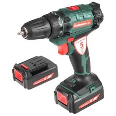 Аккумуляторная дрель-шуруповерт Hammer ACD120Li 26 Н·м зеленый/черный