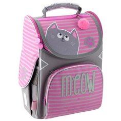 GoPack ранец GO19-5001S-1, розовый/серый