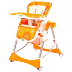 Стульчик-шезлонг BabyOne H1008 оранжевый