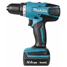Аккумуляторная дрель-шуруповерт Makita DF347DWEX8 30 Н·м синий/черный