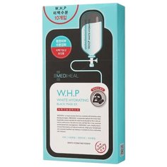 MEDIHEAL осветляющая маска W.H.P White Hydrating Charcoal-Mineral Mask, 25 мл, 10 шт.