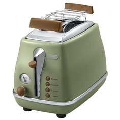Тостер DeLonghi CTOV 2103.GR Icona Vintage, зеленый