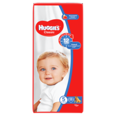 Huggies подгузники Classic 5 (11-25 кг) 58 шт.