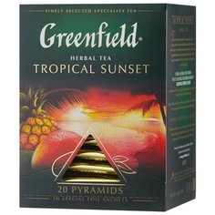 Чайный напиток красный Greenfield Tropical Sunset в пирамидках, 20 шт.