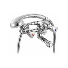 Смеситель для ванны с душем Milardo Bering BERSB00M02 двухрычажный лейка в комплекте хром