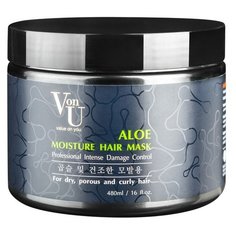 Von-U Маска для волос увлажняющая с алое вера Aloe Moisture Hair Mask, 480 мл