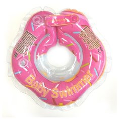 Круг на шею Baby Swimmer 0m+ (3-15 кг) Гламур розовый пончик