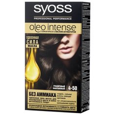 Syoss Oleo Intense Стойкая краска для волос, 4-50 Графитовый каштановый