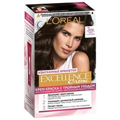 LOreal Paris Excellence стойкая крем-краска для волос, 3.00, Темно-каштановый