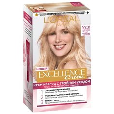 LOreal Paris Excellence стойкая крем-краска для волос, 10.21, Светло-светло русый перламутровый осветляющий