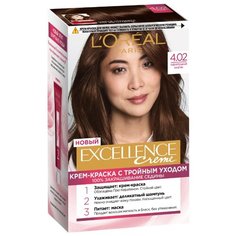 LOreal Paris Excellence стойкая крем-краска для волос, 4.02, Пленительный каштан
