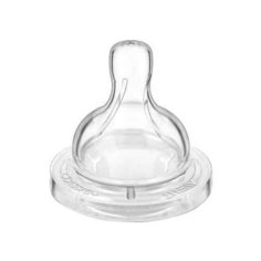 Соска Philips AVENT Classic+ силиконовая для густых жидкостей 6м+ 2шт. SCF636/27 бесцветный
