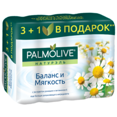 Мыло кусковое Palmolive Натурэль Баланс и мягкость с экстрактом ромашки и витамином Е, 360 г