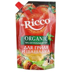 Кетчуп Mr.Ricco Для гриля и шашлыка organic, дой-пак 350 г