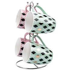 Коралл Набор кружек Ритм 320 мл 4 шт