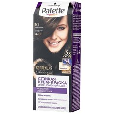 Palette Интенсивный цвет Стойкая крем-краска для волос, №3 4-0 Каштановый