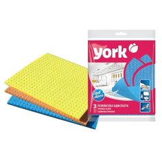 Салфетка губчатая YORK 3 шт