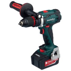 Ударная аккумуляторная дрель-шуруповерт Metabo BS 18 LTX Impuls 2013 4.0Ah x2 Case 110 Н·м зеленый/черный