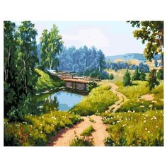 ВанГогВоМне Картина по номерам "Мостик через речку", 40х50 см (ZX 22103)