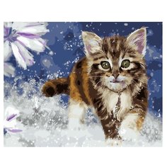 ВанГогВоМне Картина по номерам "Очаровательный котенок", 40х50 см (ZX 21741)
