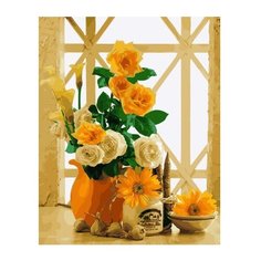 ВанГогВоМне Картина по номерам "Каллы и розы", 40х50 см (ZX 22350)