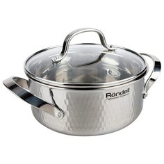 Кастрюля Rondell RainDrops 1,9 л, серебристый