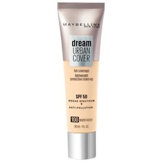 Maybelline Тональный крем Dream Urban Cover, 30 мл, оттенок: 100 Слоновая кость