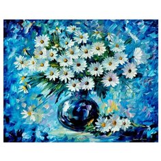 ВанГогВоМне Картина по номерам "Ромашки в вазе", 40х50 см (ZX 21067)
