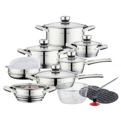 Набор посуды MunchenHaus MH-1120 18 пр. серебристый