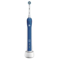 Электрическая зубная щетка Oral-B PRO 2 2000N CrossAction, белый/синий