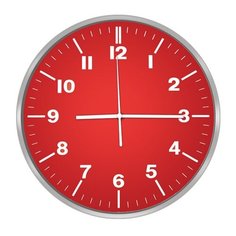 Часы настенные кварцевые CENTEK CT-7100 red