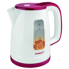 Чайник Scarlett SC-EK18P37, белый/красный