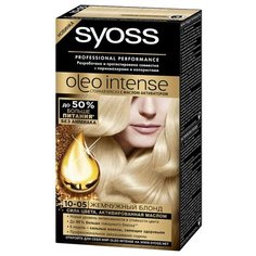 Syoss Oleo Intense Стойкая краска для волос, 10-05 Жемчужный блонд