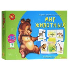 Настольная игра Рыжий кот Ассоциации. 5 элементов. Мир животных