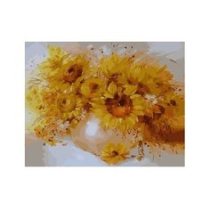 ВанГогВоМне Картина по номерам "Золотые подсолнухи", 40х50 см (ZX 21528)