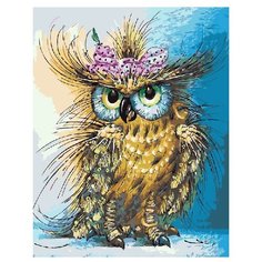 ВанГогВоМне Картина по номерам "Мадам Сова", 40х50 (ZX 20218)