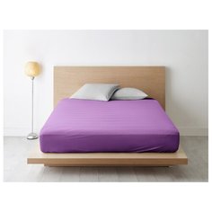 Простыня Ночь Нежна гладкокрашеный поплин 90 х 200 см Баклажан