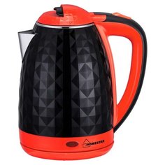 Чайник HOMESTAR HS-1015, черный/красный