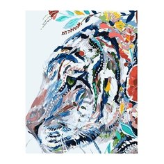 ВанГогВоМне Картина по номерам "Акварельный тигр", 40х50 см (ZX 21606)