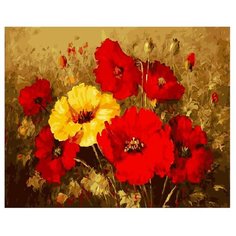 ВанГогВоМне Картина по номерам "Букет маков", 40х50 см (ZX 20574)