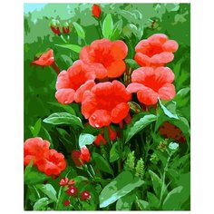 ВанГогВоМне Картина по номерам "Коралловые цветы", 40х50 см (ZX 21497)