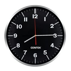 Часы настенные кварцевые CENTEK CT-7100 black