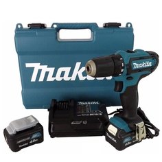 Ударная аккумуляторная дрель-шуруповерт Makita HP333DWME Li-Ion 4.0 А·ч 10.8 В х2 кейс 30 Н·м синий/черный