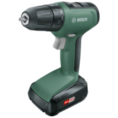 Аккумуляторная дрель-шуруповерт BOSCH UniversalDrill 18 1.5Ач х1 коробка 30 Н·м зеленый/черный