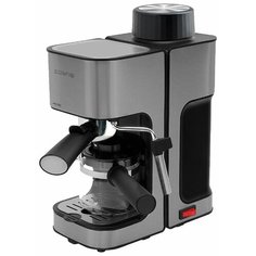 Кофеварка рожковая Polaris PCM 4003AL серебристый/черный