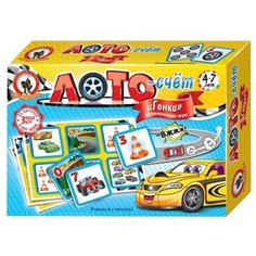 Настольная игра Русский стиль Лото-счёт Гонки