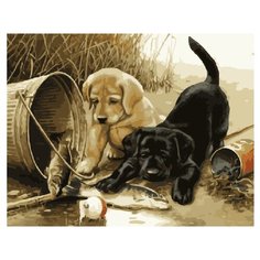 ВанГогВоМне Картина по номерам "Рыбалка", 40х50 см (ZX 20331)