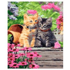 ВанГогВоМне Картина по номерам "Очаровательные котята", 40х50 см (ZX 20768)
