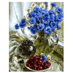 ВанГогВоМне Картина по номерам "Василек и можевельник", 40х50 см (ZX 10010)