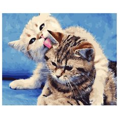 ВанГогВоМне Картина по номерам "Дружба котят", 40х50 см (ZX 22016)